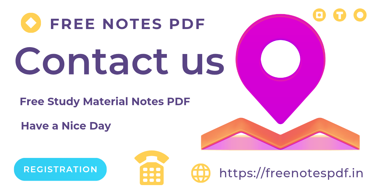 Contact Us Free Notes PDF 2025
